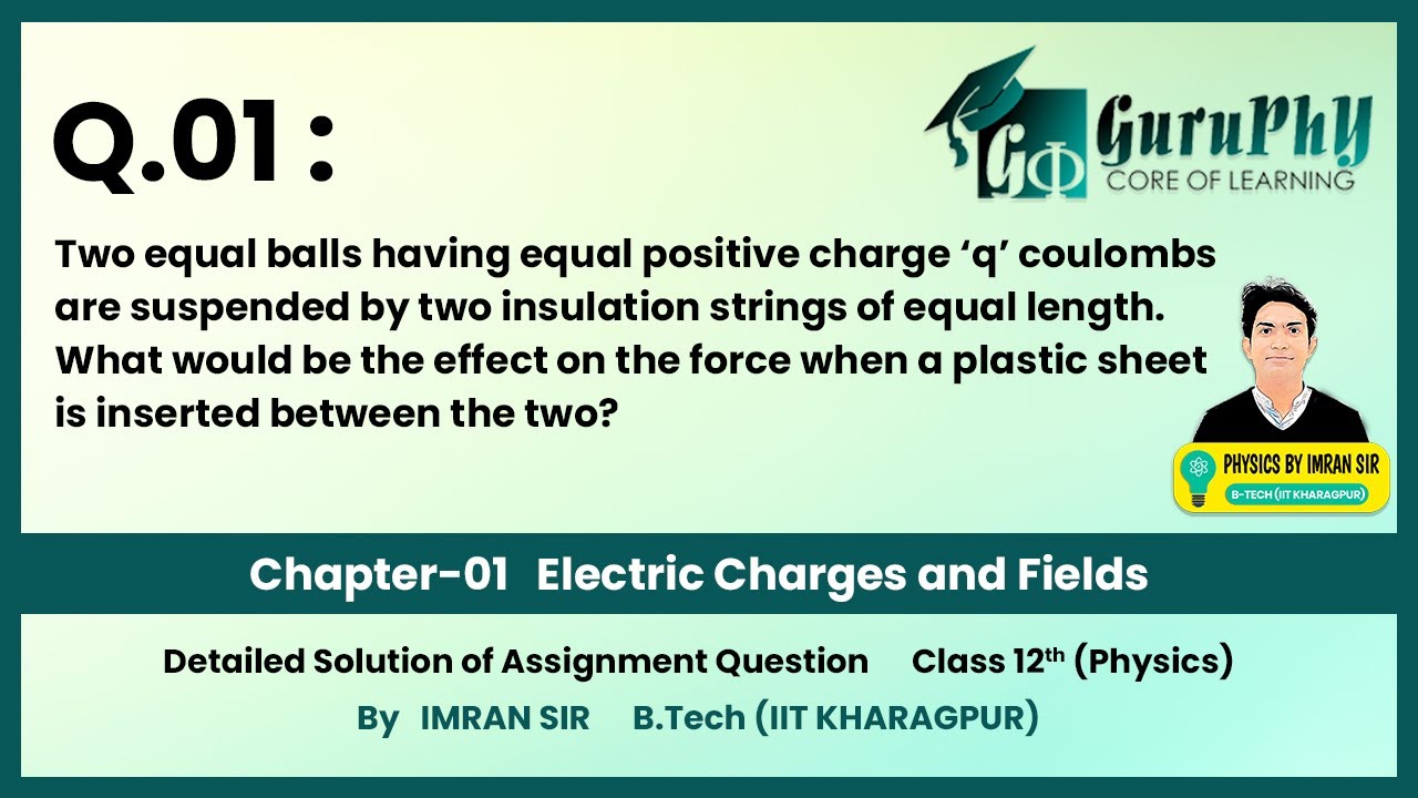 Ch01Q01 (Electric Charges & Fields) Assignment Solutions