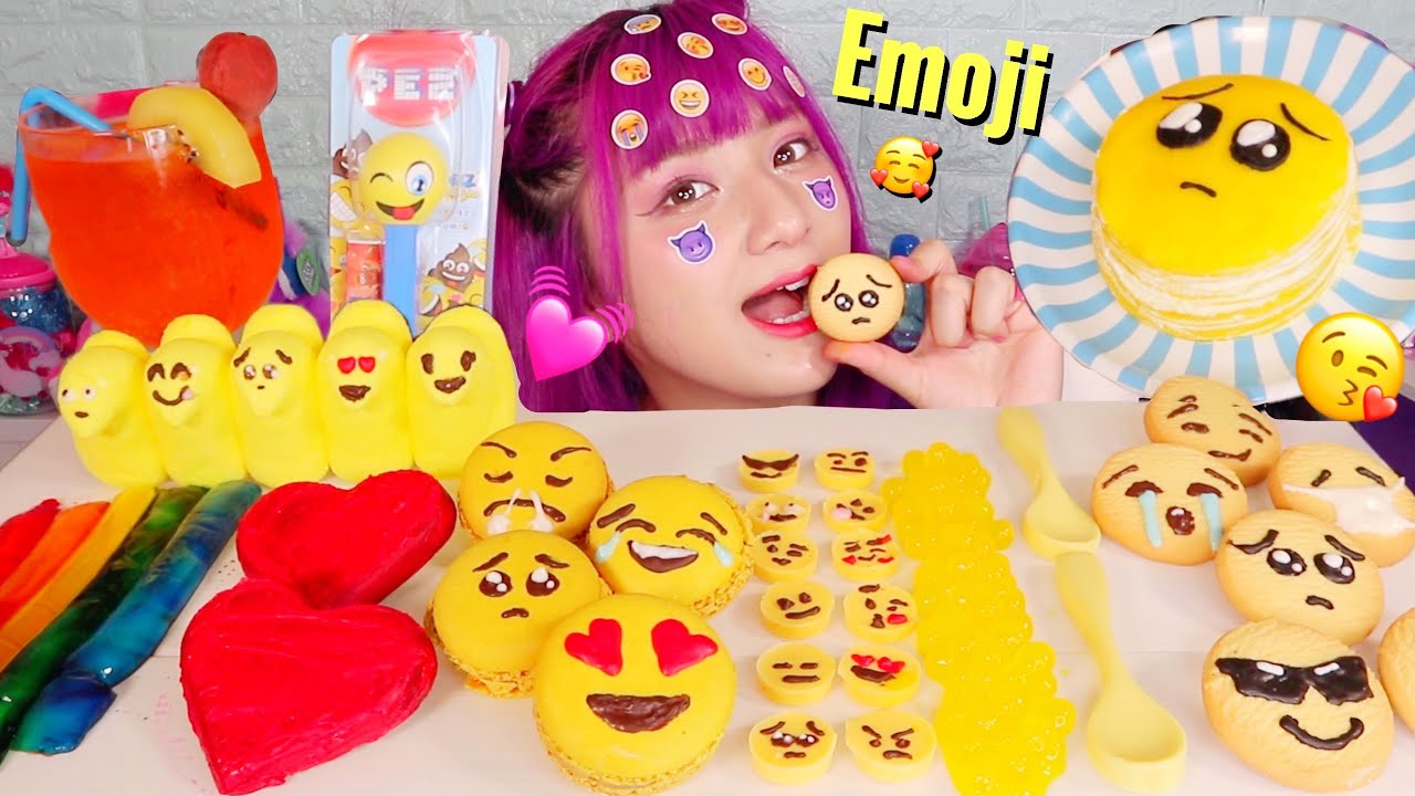 [ASMR] Ешьте конфеты с эмодзи 💛🥺