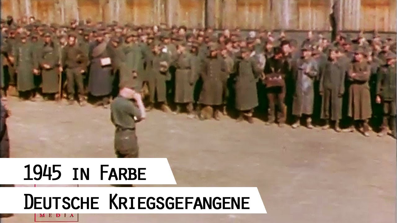 Deutsche Kriegsgefangene, 1945 (in Farbe)
