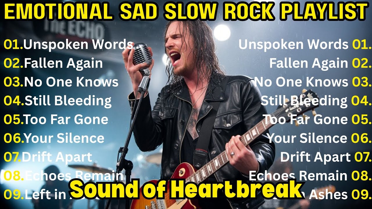 Sad Slow Rock Songs 2025 💔 | Too Far Gone, Your Silence & Drift Apart