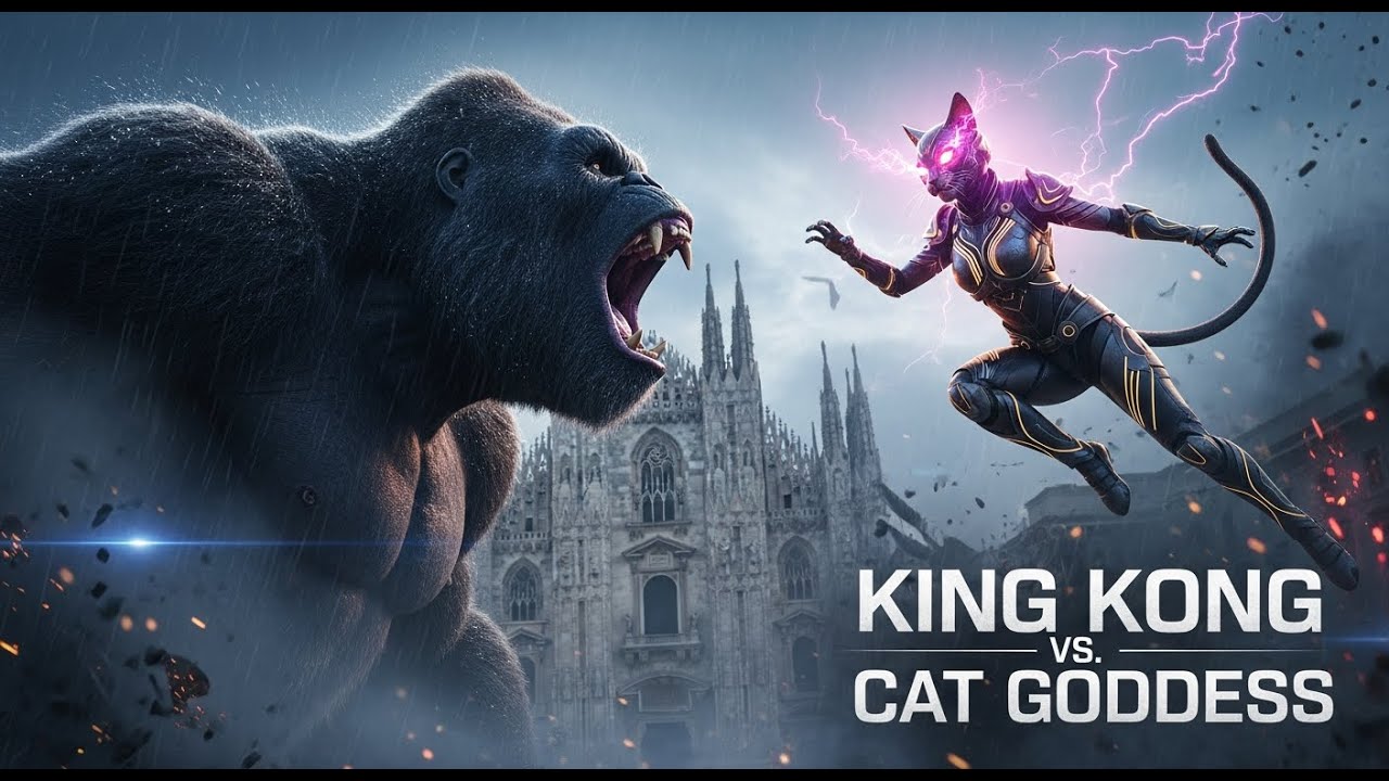 Can AI Create the Ultimate King Kong Kaiju Battle? Witness Milan's Cinematic Fantasy!