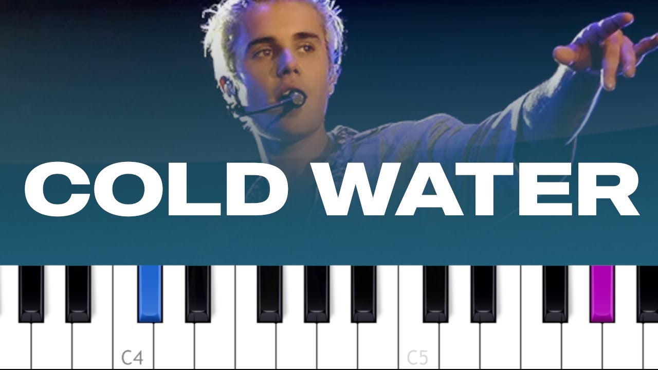 Major Lazer - Cold Water (ft. Justin Bieber & MØ)  (piano tutorial)