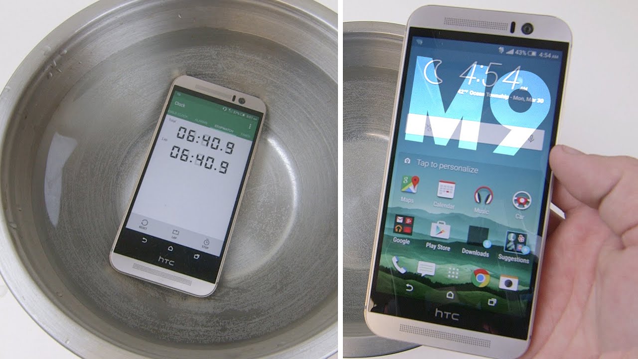HTC One M9 Water Test - Water Resistant Again?!
