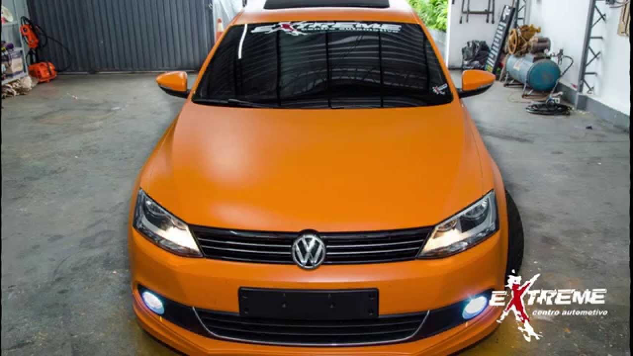 Envelopamento Líquido Jetta Laranja -Extreme Centro Automotivo