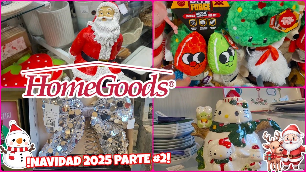 🎅🎉 !VAMOS A LA SEGUNDA PARTE DEL RECORRIDO NAVIDEÑO🎄 HOME GOODS! 🎁 #recorrido #homegoods