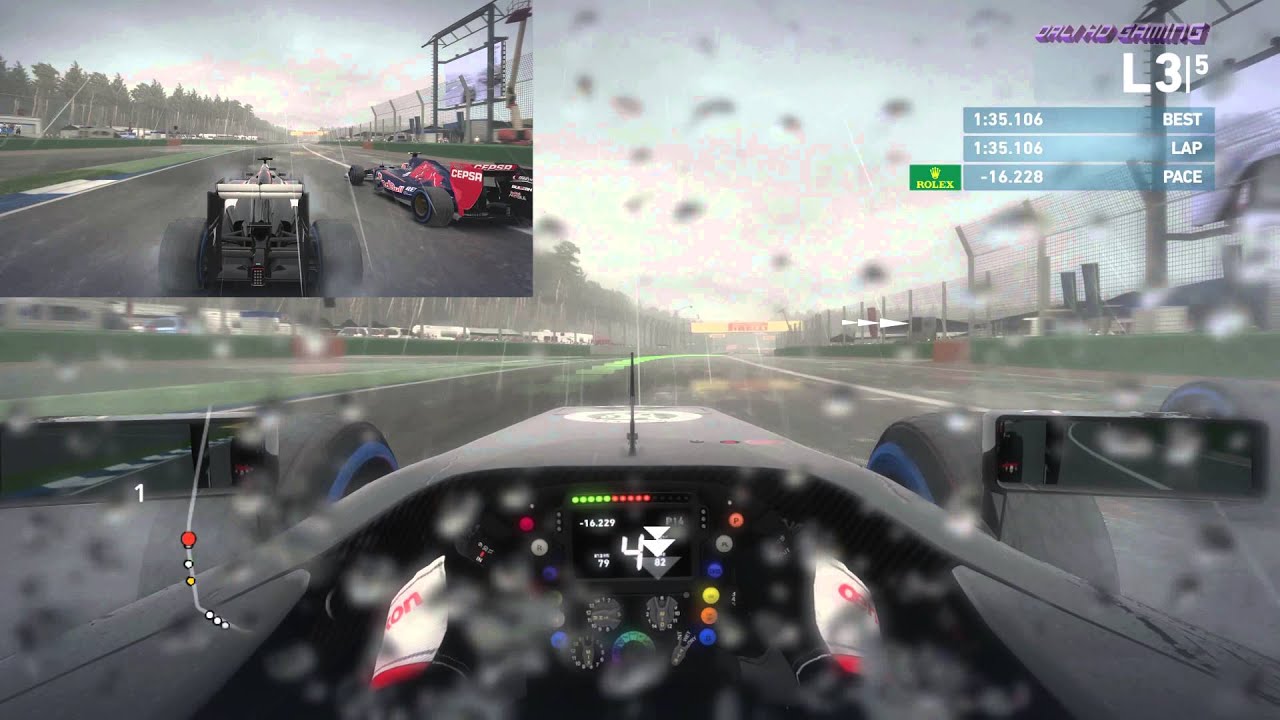 F1 2014 rainy Germany PC 4K Gameplay 2160p
