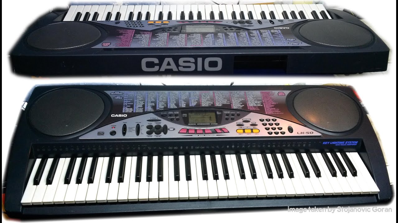 CASIO LK-50 (DEMO songs) part 1/3 - copyright songs