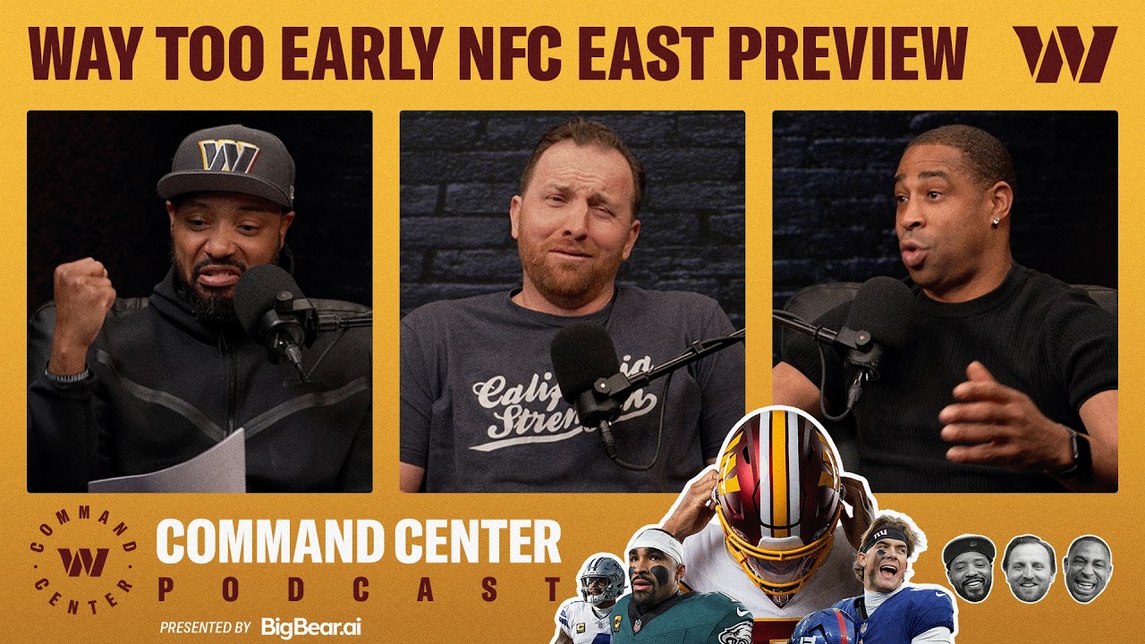 MEGA NFC East Preview + Waaaaaaay Too Early Predictions | Podcast | Washington Commanders | NFL