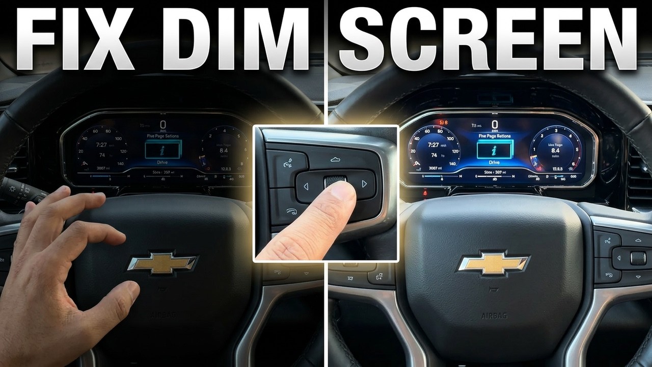Chevy Silverado - How to Adjust Instrument Panel Brightness