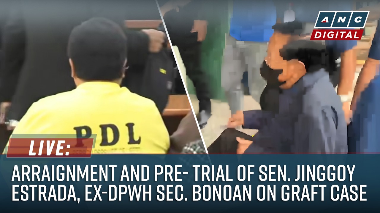LIVE: Arraignment and Pre-Trial of Sen. Jinggoy Estrada, ex-DPWH Sec. Bonoan on Graft Case