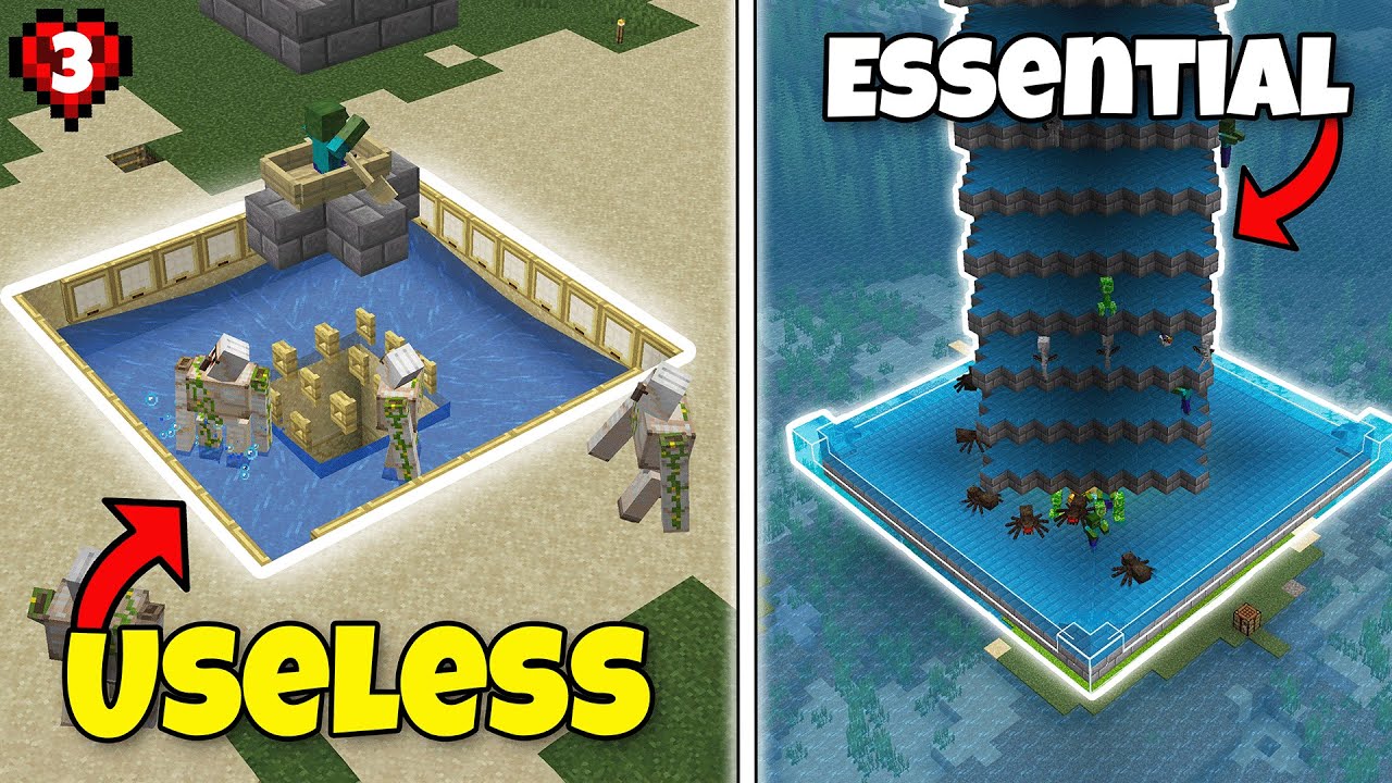 I built the most ESSENTIAL Farms in Hardcore Minecraft