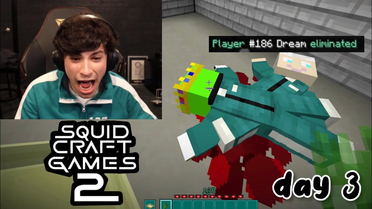 dreamnotfound moments from squid craft games (day 3)