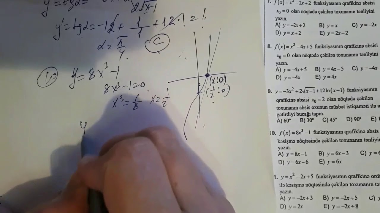 Test toplu.2019.Töremenin hendesi menası.Toxunanın tenliyi.2