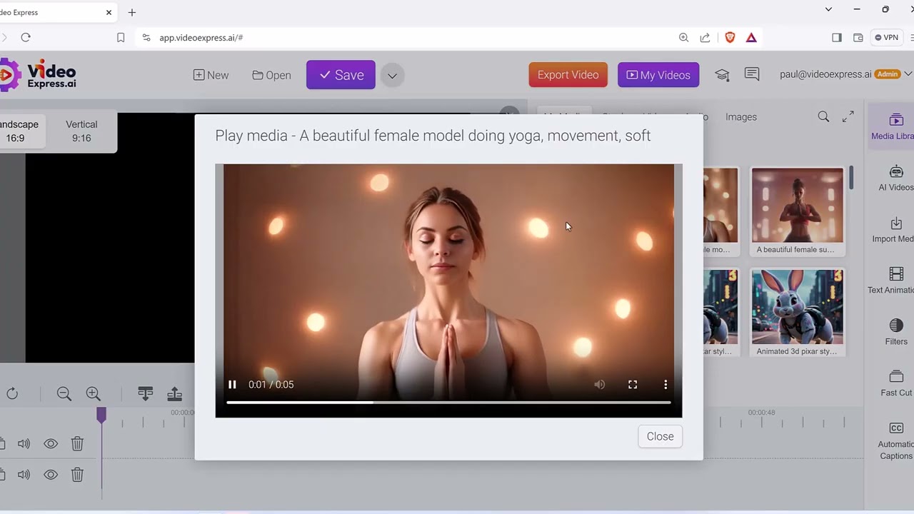 VideoExpressAI: Удлинитель длительности видеосцены