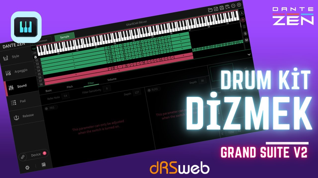 GrandSuite Kullanımı -#1 Drum Kit Oluşturmak.