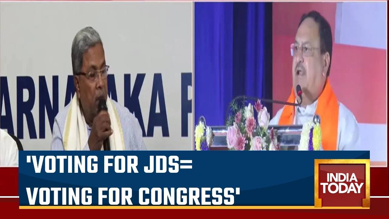 'Cong & JDS Partners In Crime': BJP Chief Nadda Launches Scathing Attack On Congress-JDS