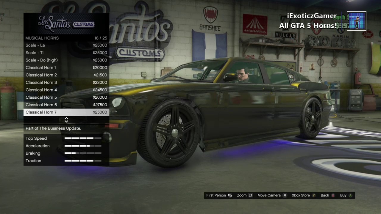 All GTA 5 Car Horns!