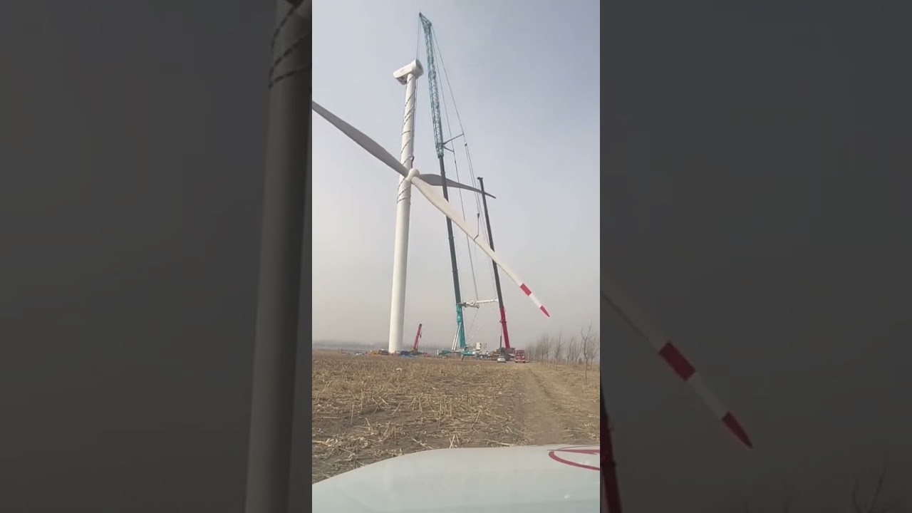 Wind power windmill installation process