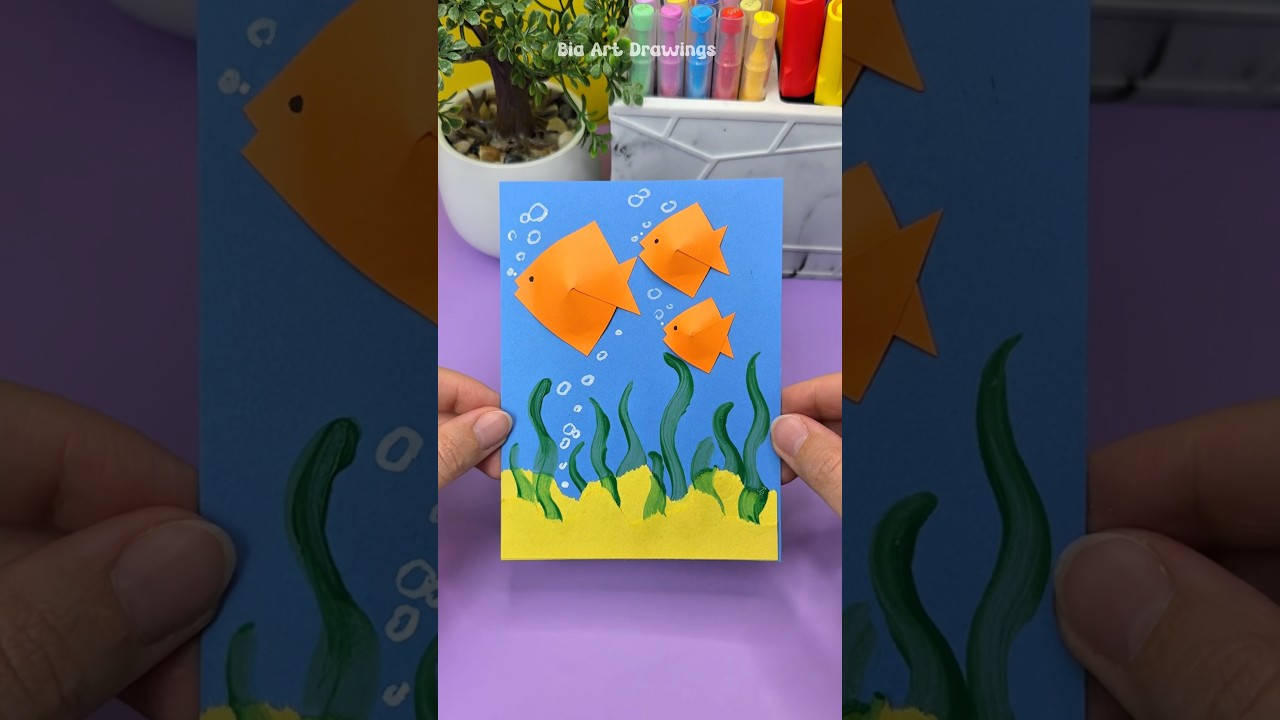 Ocean Life Craft Idea #shorts #creative #papercraft
