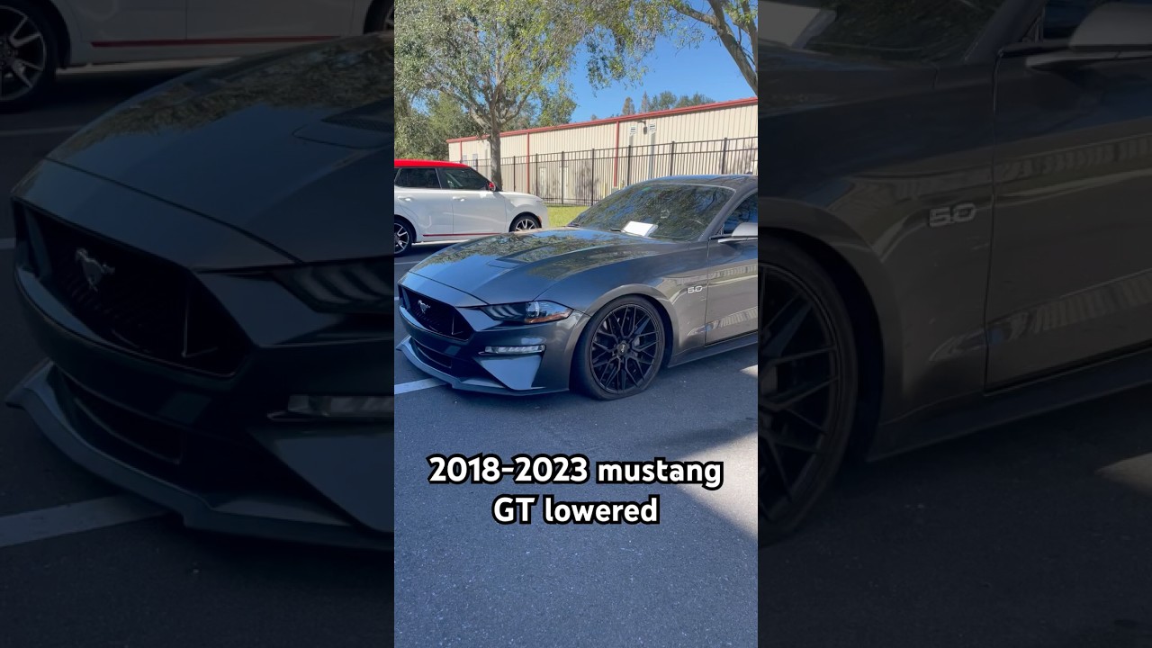 Заниженный Mustang GT на койловерах