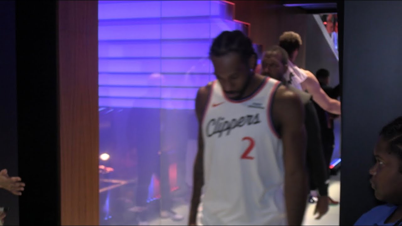 Kawhi Leonard & The Clippers Immediately After Their 137-117 Win Over The Pelicans. HoopJab NBA
