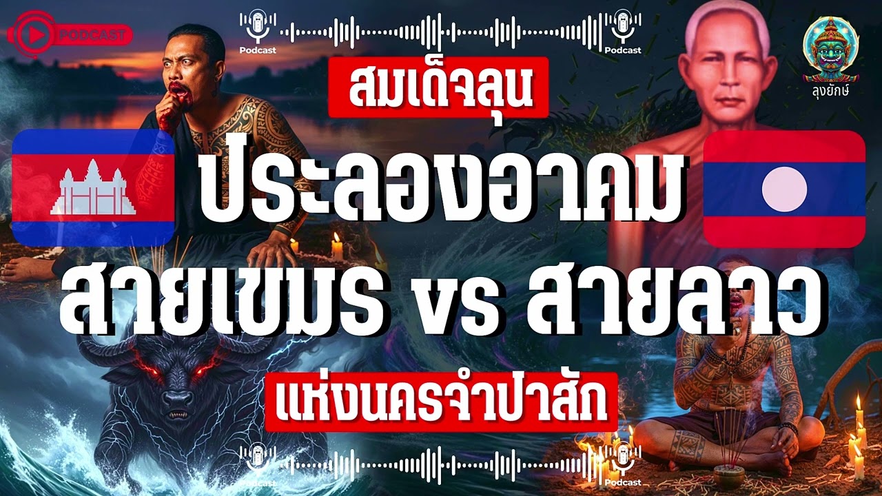 สมเด็จลุน แห่งนครจำปาศักดิ์ ประลองวิชาอาคมกับหมอผีเขมร ตำนานเดือดแม่น้ำโขง | ลุงยักษ์
