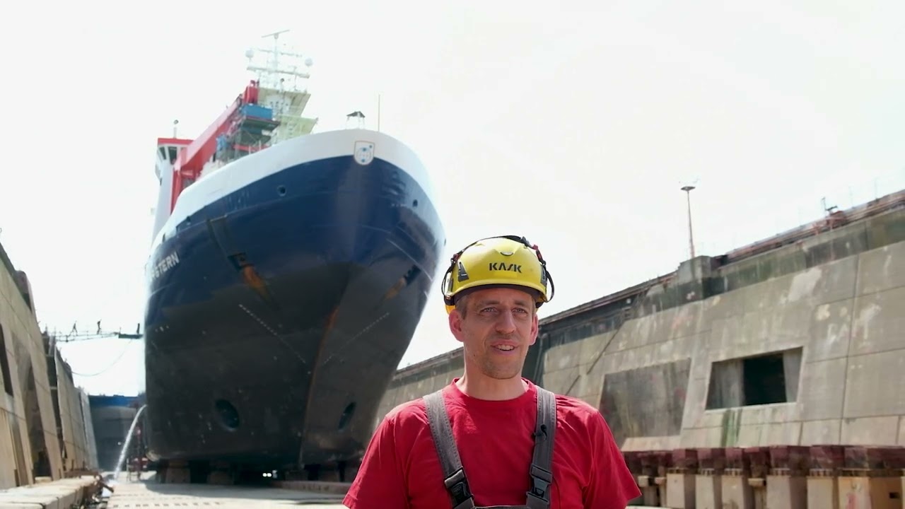 POLARSTERN-Crew: Markus Plehn - Arbeiten an Bord