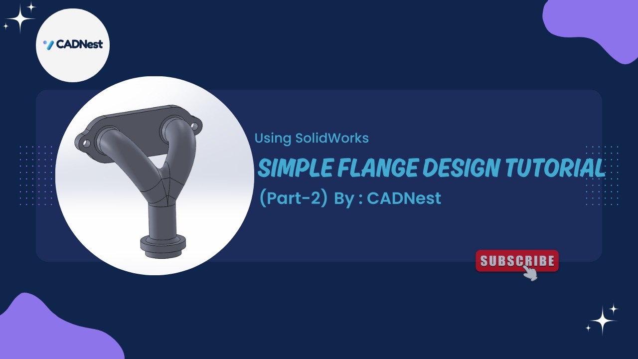 Simple Flange Design Tutorial in Solidworks (Part-2)..