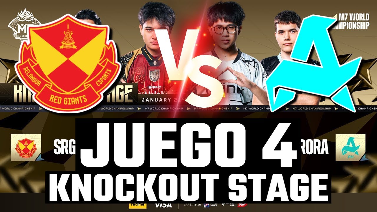 SRG VS AURORA 🔥 JUEGO 4 KNOCKOUT STAGE | GANA EL MEJOR DE 5 | M7 MLBB