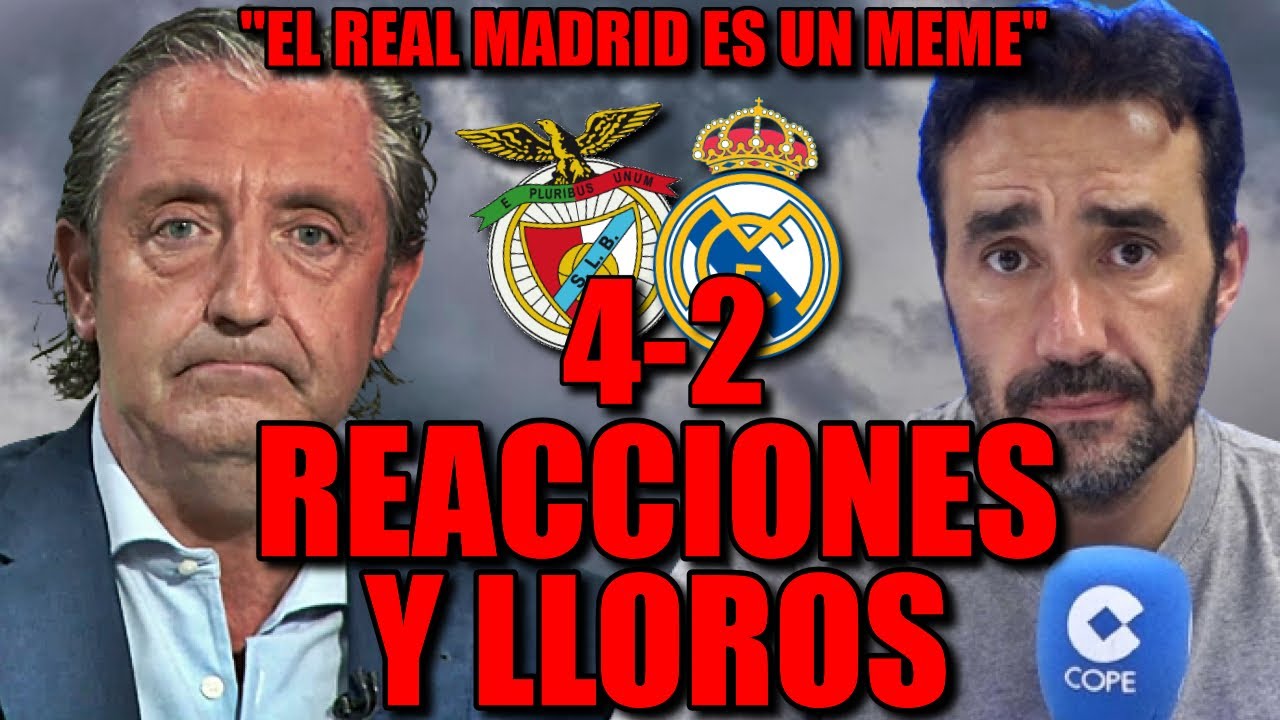 🔥 *HUMILLADOS POR MOURINHO* REACCIONES Y LLOROS MADRIDISTAS AL BENFICA 4-2 REAL MADRID: ES BRUTAL