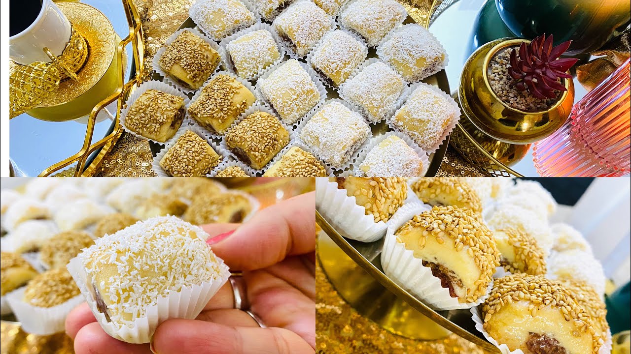 قعيدة العشوية ما تحلى كان بحويجة حلوة ☕️أبن و أنجح و أسرع مقروض ابيض في الفرن😋 مقروض كوشة تونسي 😋