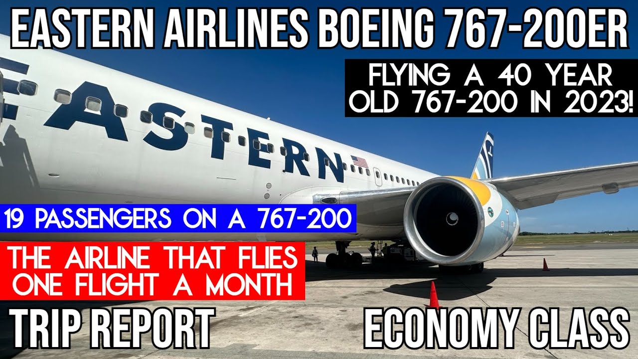 [TRIP REPORT] Eastern Airlines Boeing 767-200ER (ECONOMY) Miami (MIA) - Santo Domingo (SDQ)