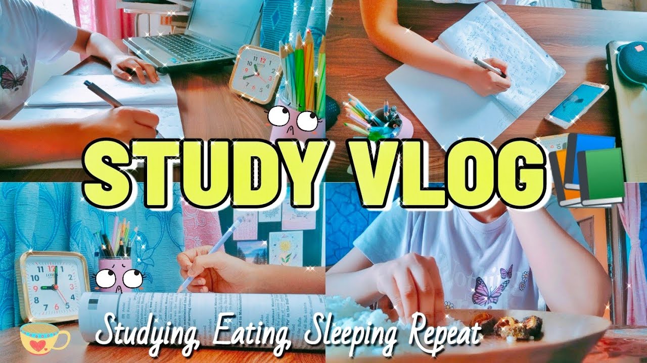 STUDY VLOG 📚| Studying, Eating, Sleeping Repeat 🌞| Study More