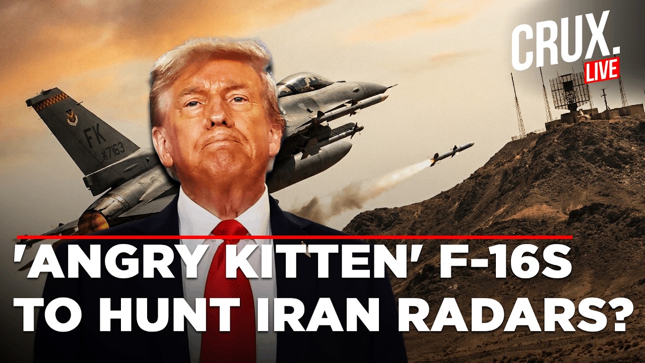 LIVE | Iran to Unleash USS Ford Killer? US Sends F-16s With Rare ‘angry Kitten’ Pods & HARM Missiles