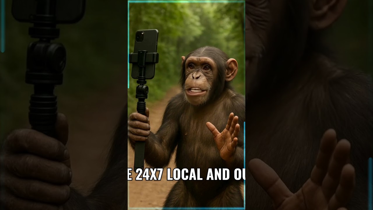 Has Has Kar Pagal! Chimpanji Bhai Ne Deep Travel Ka Promo Kar Dia Viral 😂🐵”