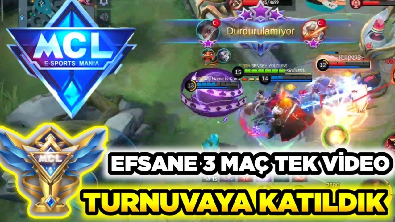 MCL TURNUVASINA KATILDIK İNANILMAZ 3 MAÇ Sensey'i Böyle Görmediniz!! /Ekrem/ Mobile Legends