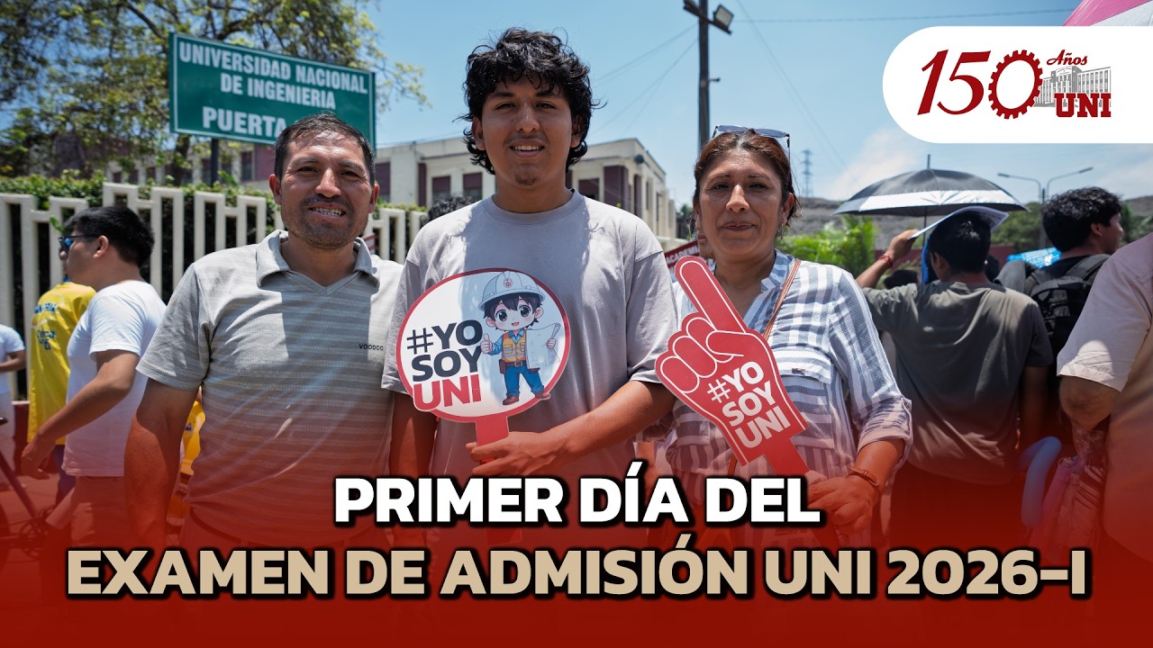Cientos de postulantes llegaron a la UNI para rendir su examen de admisión 2026-1