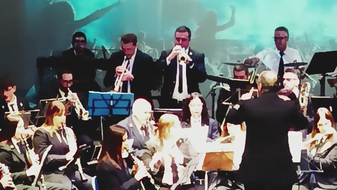 Banda de Música Corella dirigida por Rubén Cueva Gil.
