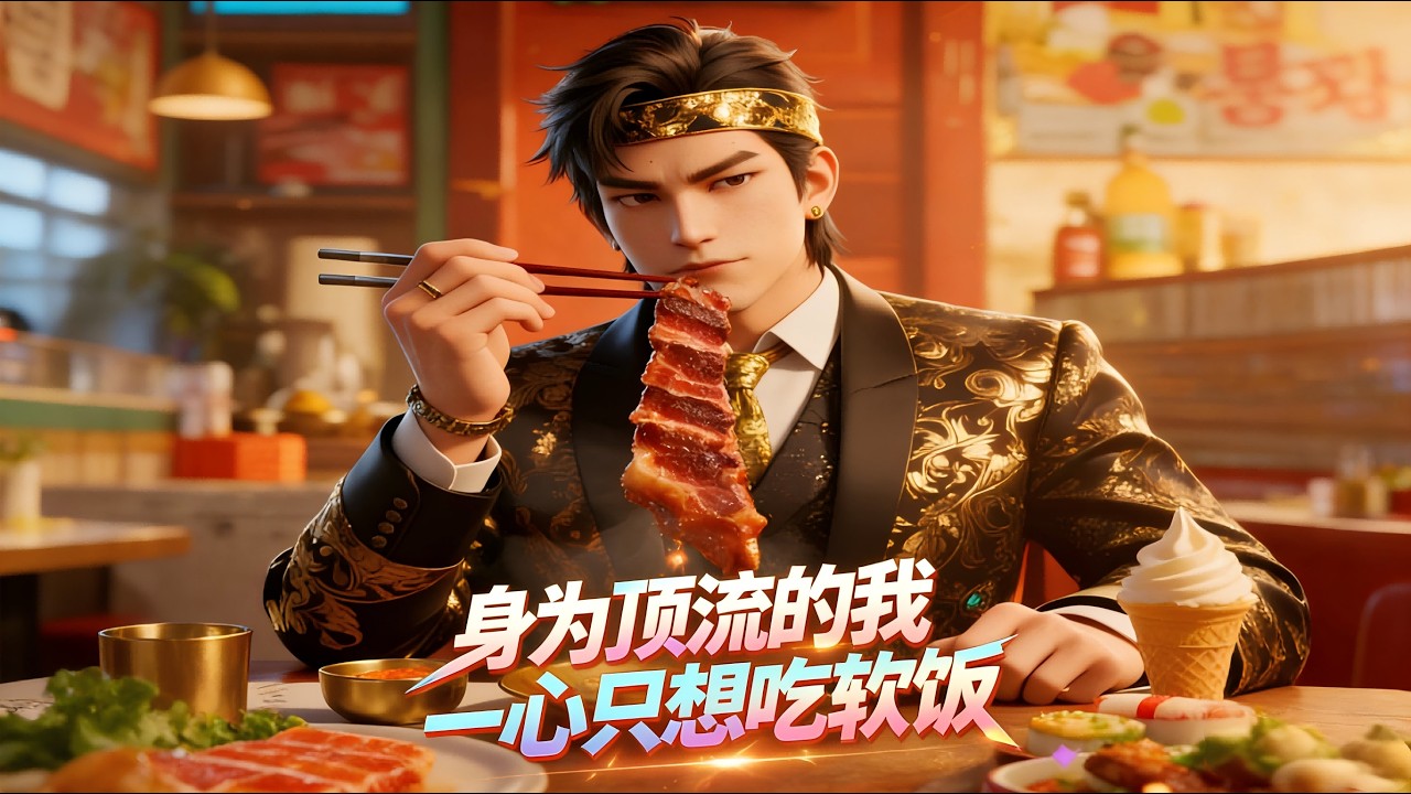 【FULL】一口氣看完《身为顶流的我，一心只想吃软饭》頂流重生的江晨患上“娛圈恐懼症”，隻想靠國民女神蘇洛薇吃軟飯，隱瞞全能才華當咸魚作家。