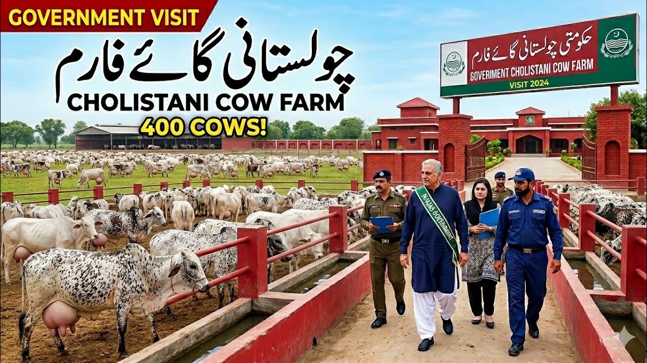 Pure Cholistani Cattle Farm | Punjab Government Livestock Farm Jugait Pir 