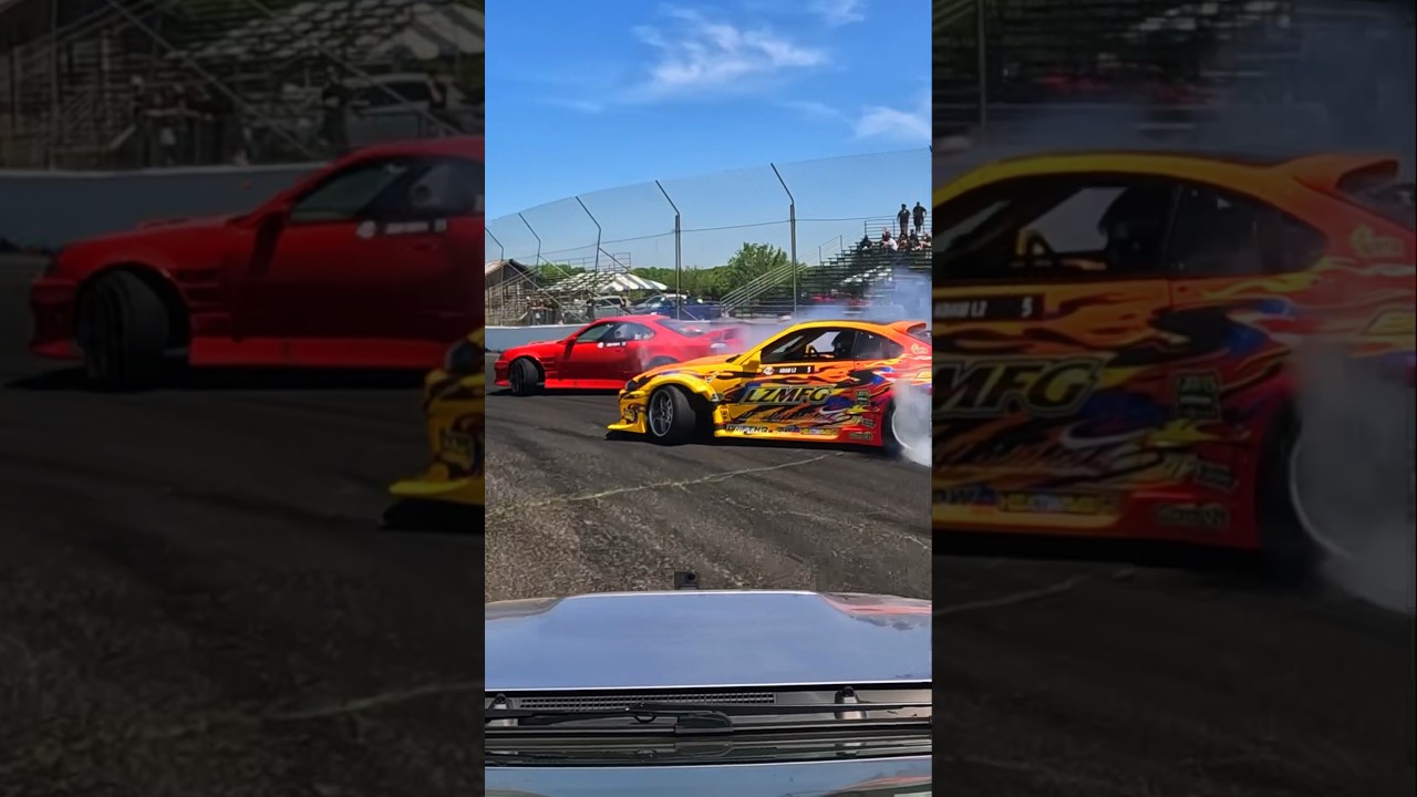Chasing S15 Bro Sean Booth & Pro Adam LZ in my camera car! #rbpower #2jz #silvia #drift #shorts