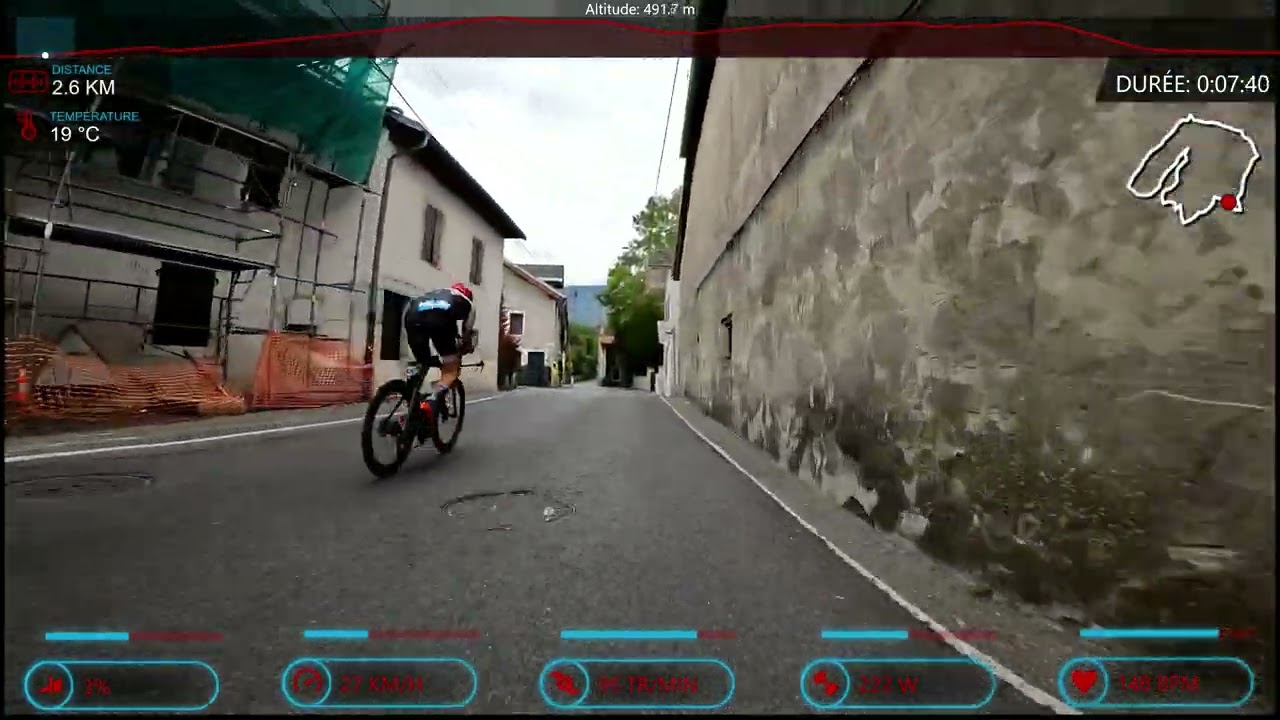 Triathlon Divonne 2023 - Half distance bike course