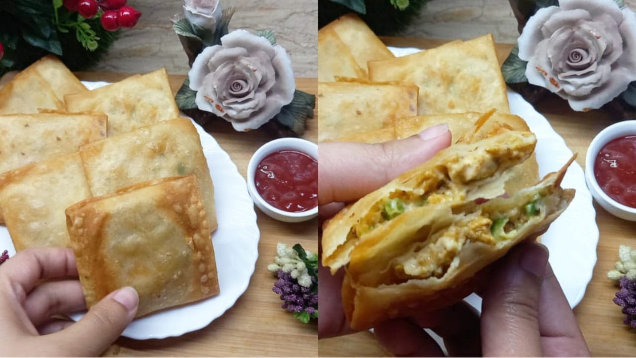 creamy Chicken Pocket Samosa Recipe By ZahraMe
