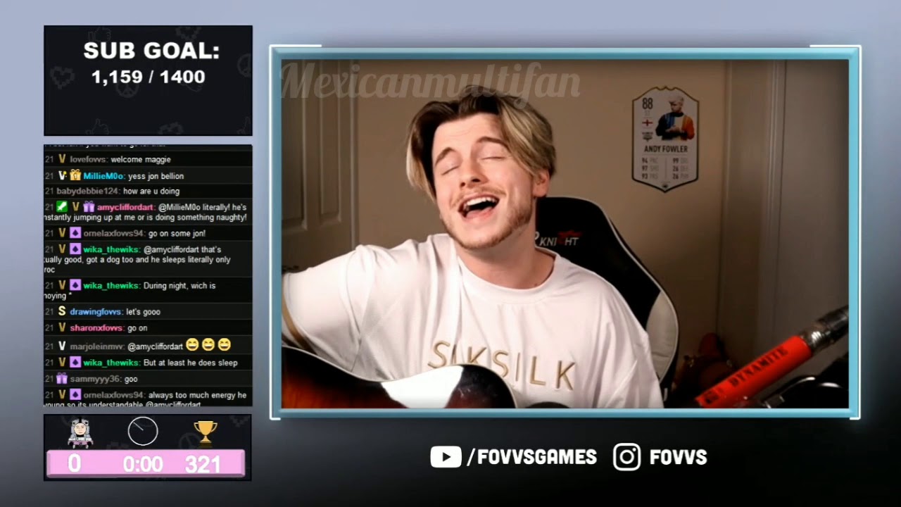 Andy Fowler singing on stream (23•02•21)