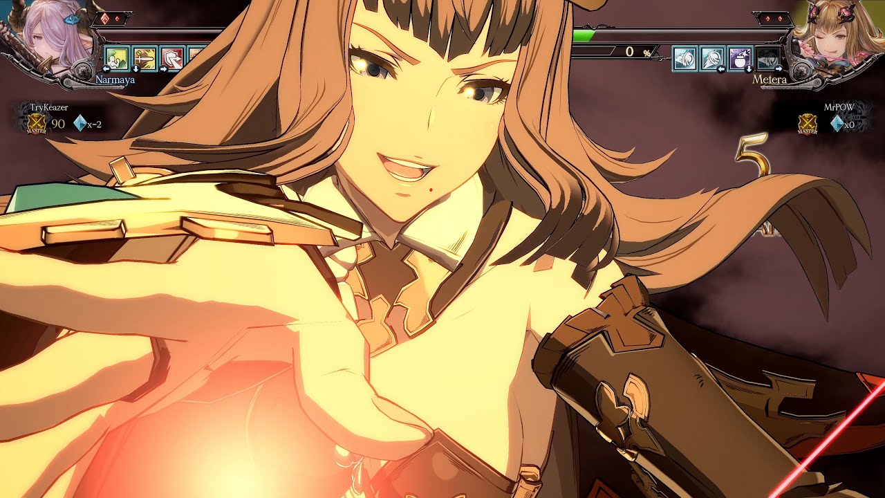 GBVS, TryKeazer, Narmaya Vs MrPOW, Metera, Granblue Fantasy Versus, 4k