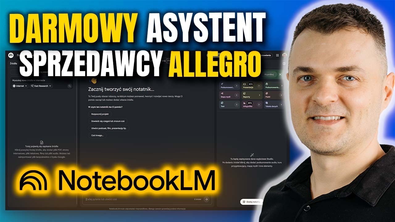 Google NotebookLM - Darmowy Asystent Sprzedawcy na Allegro do Tworzenia i Analizy Ofert