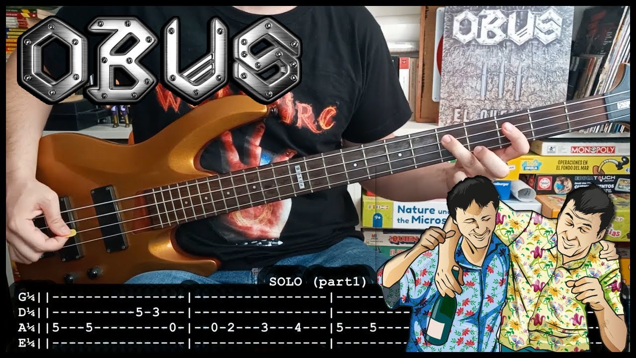 OBUS - Vamos muy bien 🍺 (BASS TABS) [lyrics + PDF]