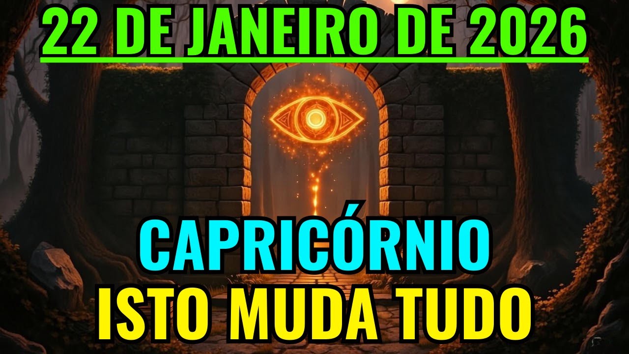 Capricórnio ♑ Uma Mudança Poderosa se Ativa em 22 de Janeiro | Alinhamento Agora 🌌✨