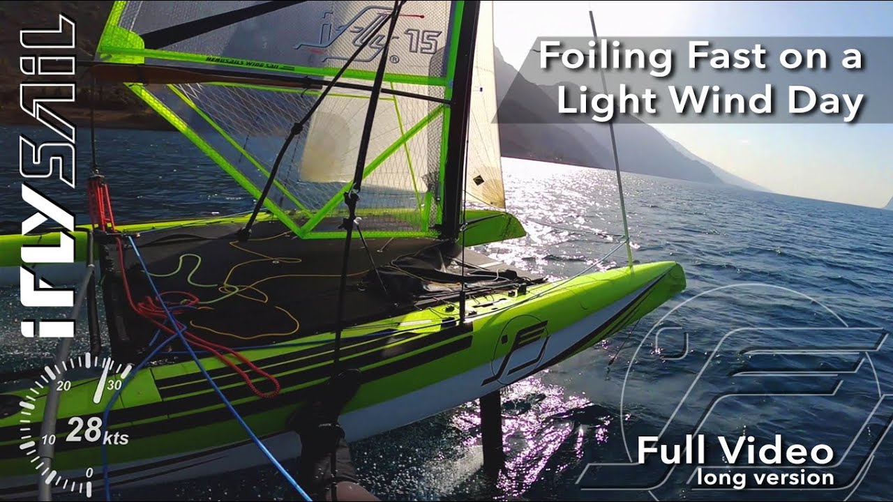 Fast Foiling at 28kts in light wind // LONG VIDEO VERSION / iFLY RAZZOR PRO / Performance Highlights