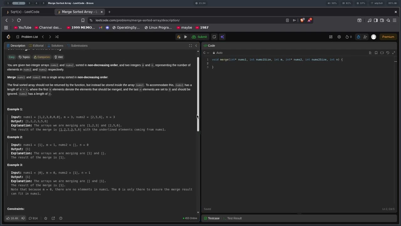 Coding in C Day 32 (LeetCode).